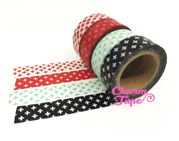 Cross on Washi Masking Tape Roll 15mm x 10m WT87