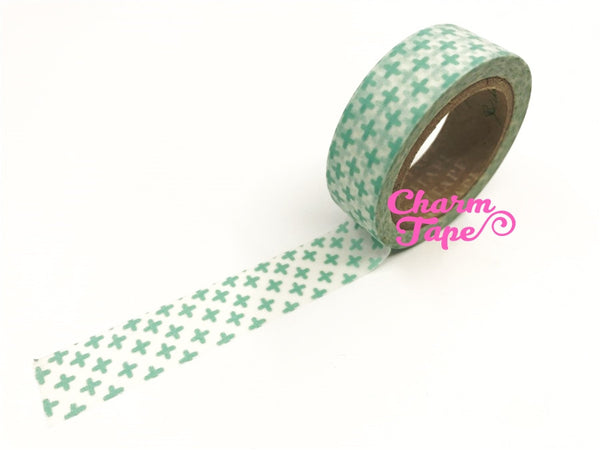 Cross on Washi Masking Tape Roll 15mm x 10m WT87