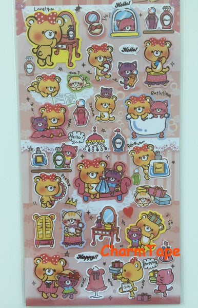 Fortissimo Deco art stickers - Princess Bear 1 Sheets SS429