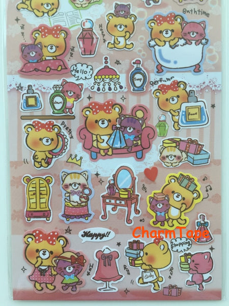 Fortissimo Deco art stickers - Princess Bear 1 Sheets SS429