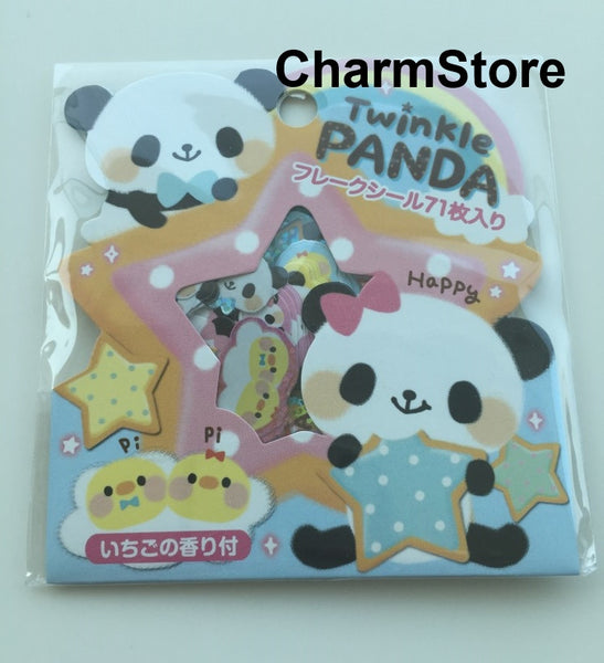 Panda Bear Sticker Flakes Set -  71 Sheets SS449 - CharmTape - 1