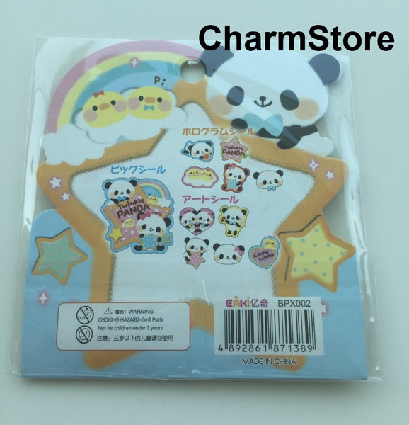 Panda Bear Sticker Flakes Set -  71 Sheets SS449 - CharmTape - 3