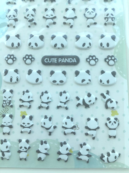 Panda Puffy stickers 1 Sheets SS468