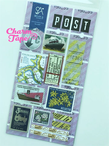 Traveler Stamp stickers by Sonia 1 Sheets SS560