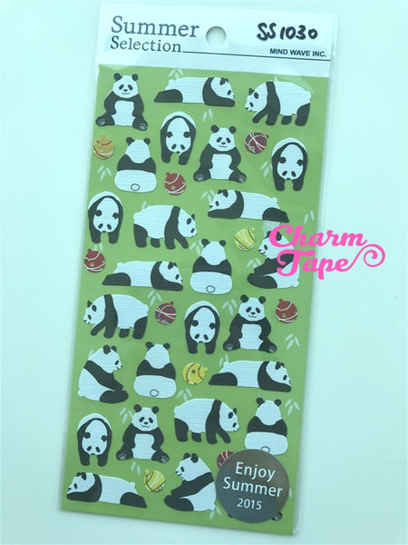 Panda stickers by Mindwave 1 Sheets ss1030