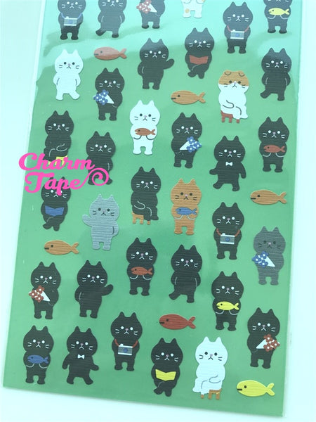 Black cat paper art stickers 1 Sheets by Mindwave SS554