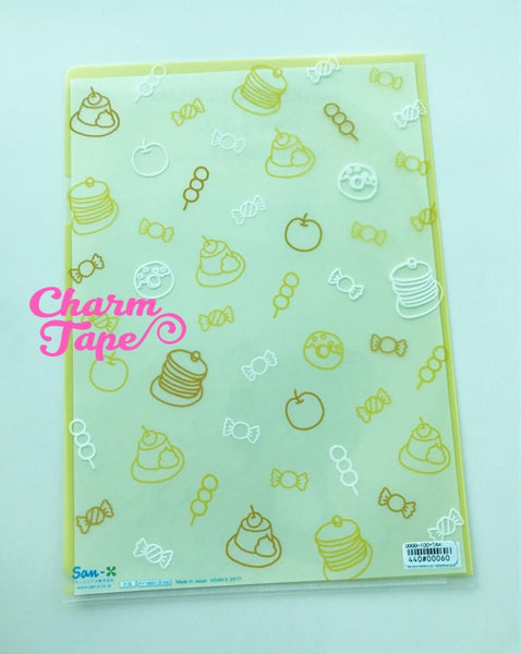 San-x Rilakkuma bear A4 plastic file folder - Happy Life with Rilakkuma