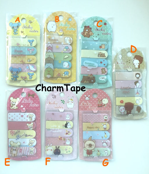 Petit Bear Sticky Post It Memo Note Pad 100 sheets SS782 - CharmTape - 3