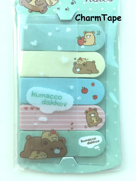 Brown Bear Kumacco Sticky Post It Memo Note Pad 100 sheets SS780 - CharmTape - 2