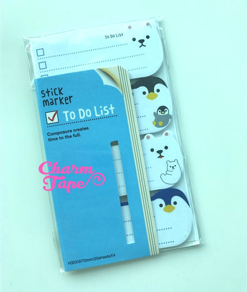 Animal To do list Post-It Memo Note 80sheets AA397