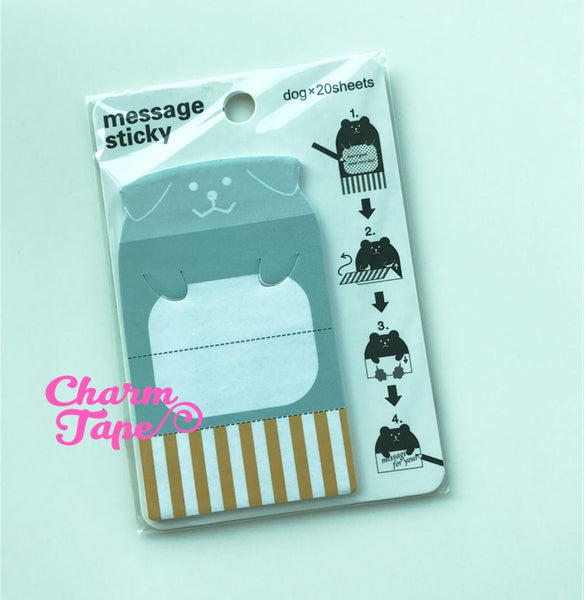 Animal Sticky Post-It Memo Note Pad secret message 20 sheets SS345