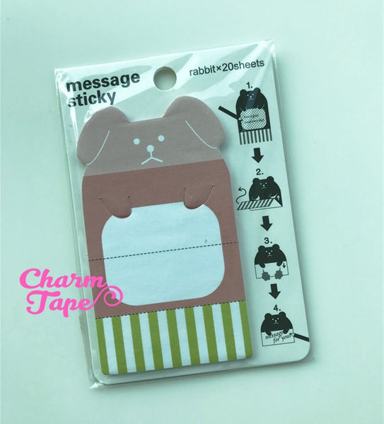 Animal Sticky Post-It Memo Note Pad secret message 20 sheets SS345