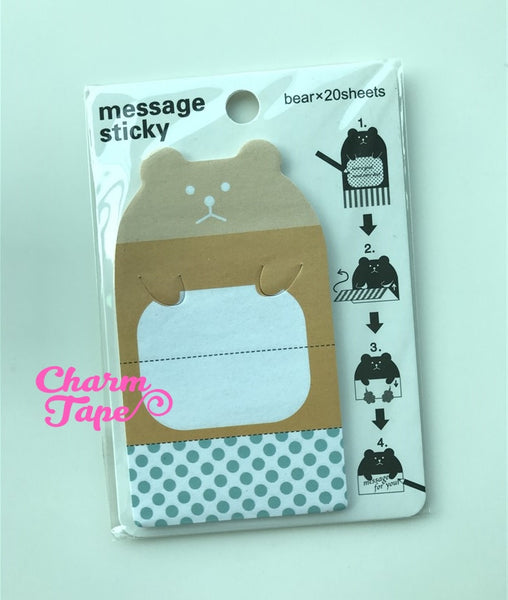 Animal Sticky Post-It Memo Note Pad secret message 20 sheets SS345