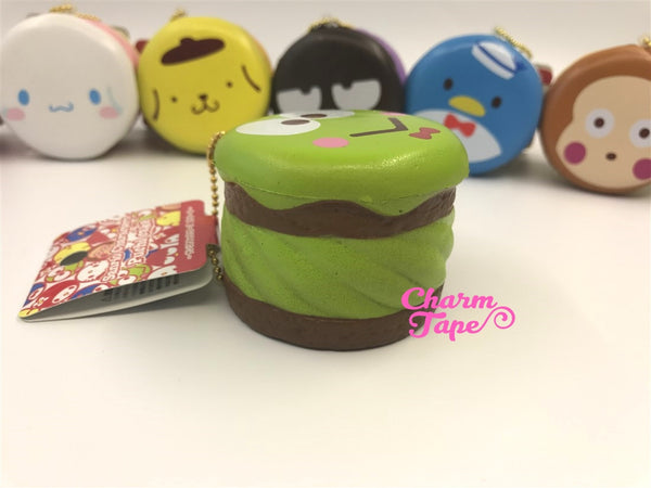 Keroppi round cake Puchi cake sweet treat squishy for bag