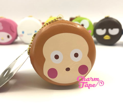 Monkichi round cake Puchi cake sweet treat squishy for bag