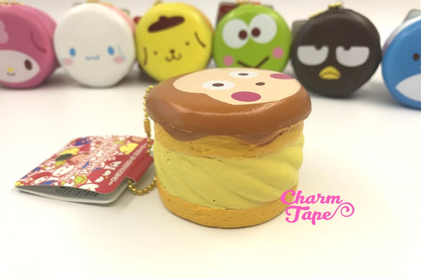 Monkichi round cake Puchi cake sweet treat squishy for bag