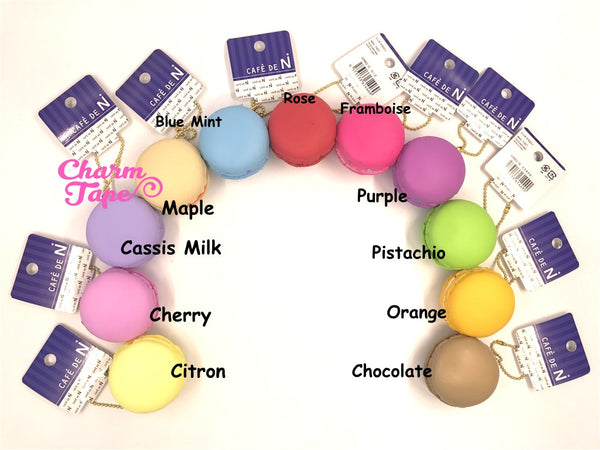 Cafe de N Light Purple Cassis Milk macaroon squishy charm kawaii