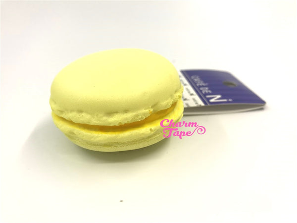 Cafe de N Light Yellow Citron macaroon squishy cellphone charm kawaii