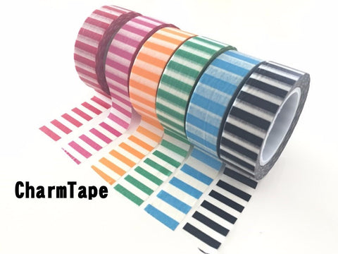 Vertical Stripes Washi Tape 15mm WT91 - CharmTape - 2