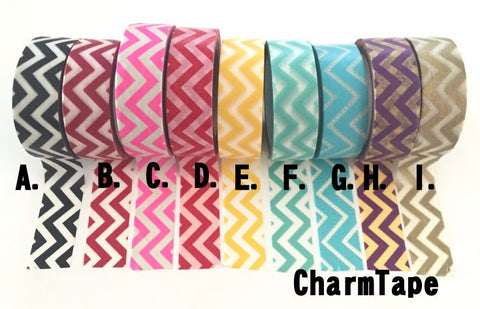 Zigzag Chevron Washi Tape Full Roll 15mm x 10m WT1005 - CharmTape - 3