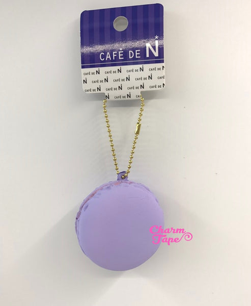 Cafe de N Light Purple Cassis Milk macaroon squishy charm kawaii