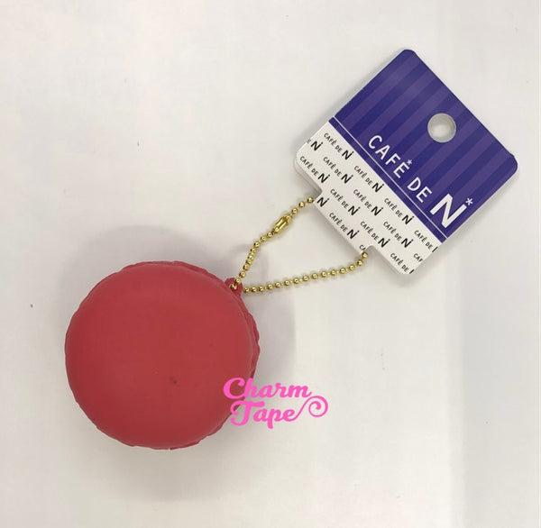 Cafe de N Red macaroon squishy charm kawaii