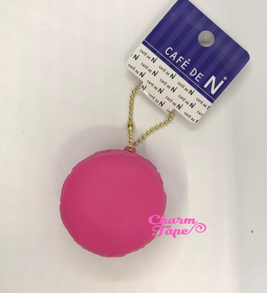 Cafe de N Strawberry Pink macaroon squishy charm kawaii