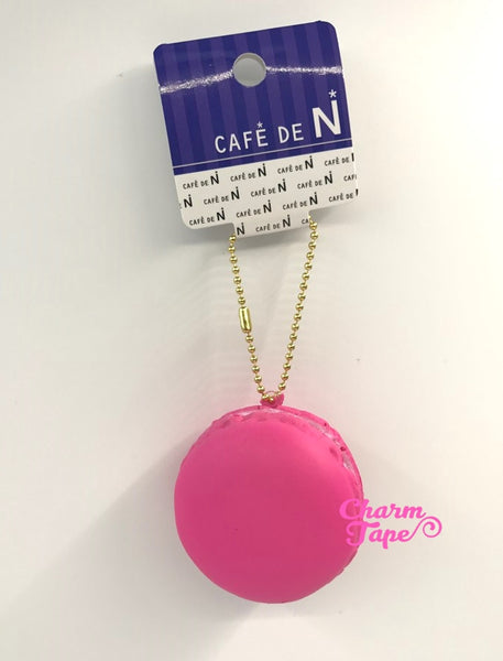 Cafe de N Strawberry Pink macaroon squishy charm kawaii