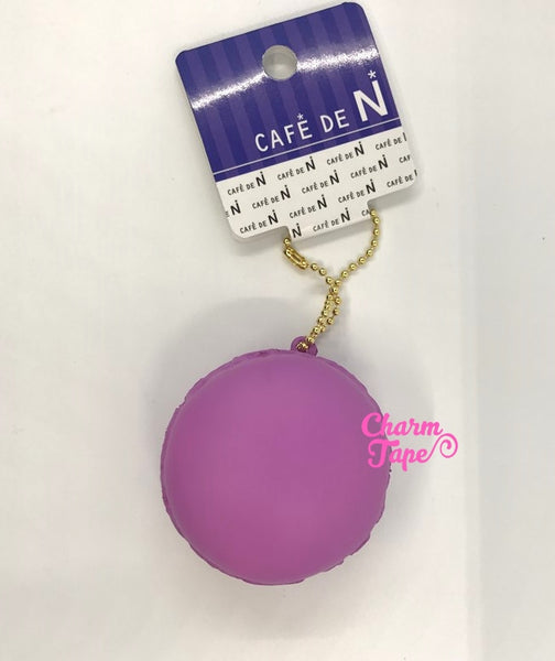 Cafe de N Purple macaroon squishy charm kawaii