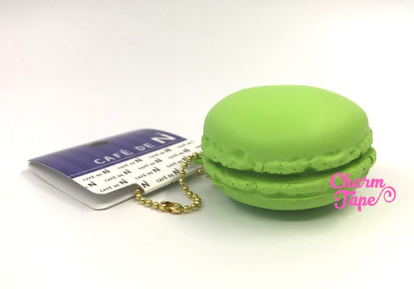 Cafe de N Green Pistachio macaron squishy charm kawaii