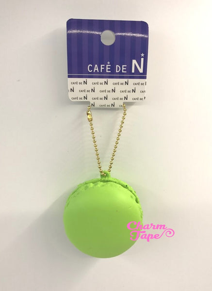 Cafe de N Green Pistachio macaron squishy charm kawaii