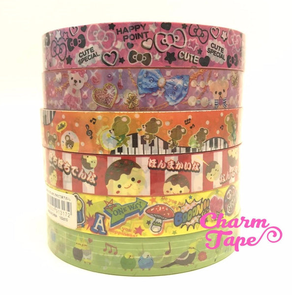 Panda Bear & Animal Plastic Deco Tape 15mm x 15 meters PT3