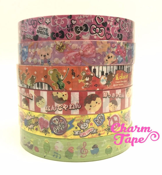 Panda Bear & Animal Plastic Deco Tape 15mm x 15 meters PT3