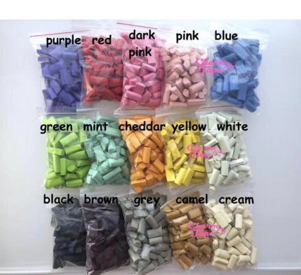 All 9 Colors Chunky Squishy Foam Block Slime Chunk Pieces, Foam for Slime, 15 grams each pack