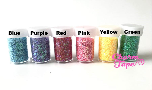 Loose Stars glitters, bottle star glitter UV resin, nail gel, acrylic nail, nail polish glitter Iridescent Embellishment Costume Craft