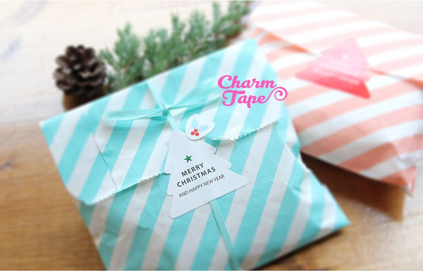 Festive Christmas Tree Sticker For Gift Packing Packaging 3/10/30 sheets GS008