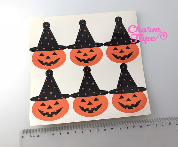 Halloween Pumpkin witch Sticker For Gift Packing Packaging 3/10/30 sheets GS003