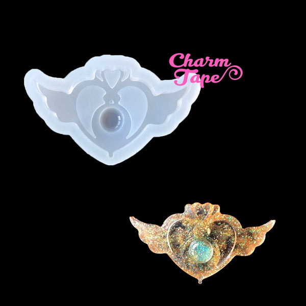 Sailor Moon Crisis Silicon mold flexible, for polymer clay, resin jewelry Q156