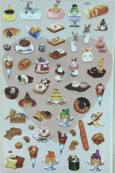 The fairytale rabbit PVC stickers by Daisyland 1 Sheet SS336