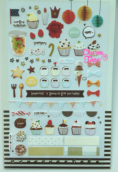 Birthday party Deco sticker 1 Sheets Suatelier SS557