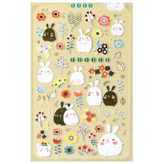 Suatelier Deco sticker art stickers - Bonny Rabbit SS1001 1 Sheets