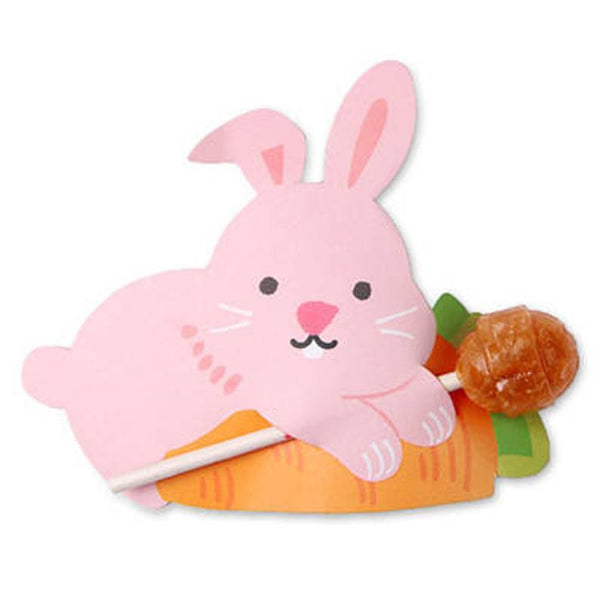 Lollipop / Pencil Holder - Small Gift - Class Gift - Party Favor - Thank You Gift 48-50 Lollipop Covers - Duck & Pink Bunny