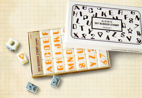 Bold front Alphabet Rubber Stamps Uppercase letters ( 36 stamps) calligraphy front HS007