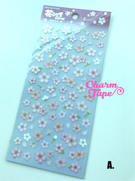 Pink Sakura Flower stickers by Mindwave 1 Sheets