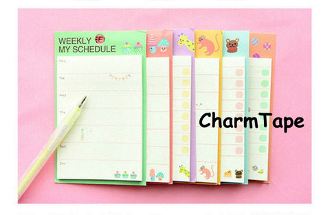 Daily / Weekly My Schedule post it memo note - CharmTape - 1