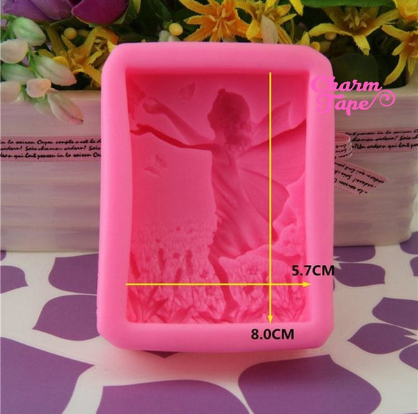 Very Detailed Little Angel Food Graded Silicon silicone mold for uv resin /cake/ fondant / soap making flexible mold H3297