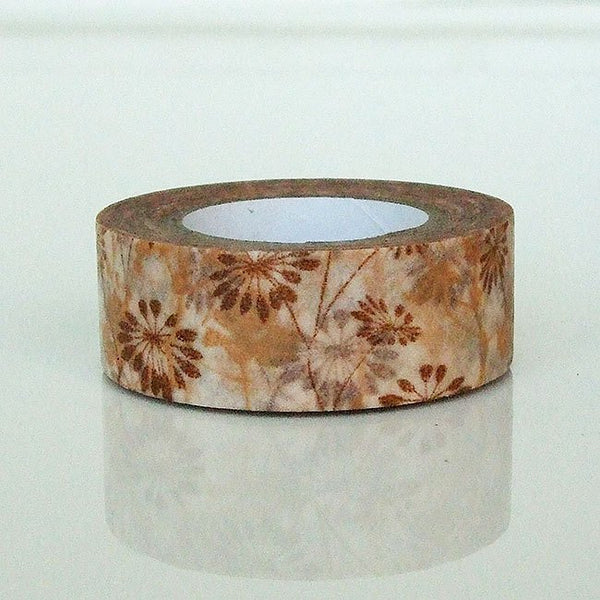 Washi Tape - Brown autumn 15mm x 8 metres WT565