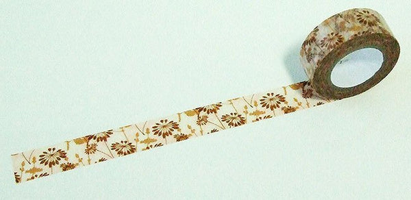 Washi Tape - Brown autumn 15mm x 8 metres WT565