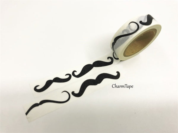 Moustache mustache Washi Tape 15mm x 10m WT266a