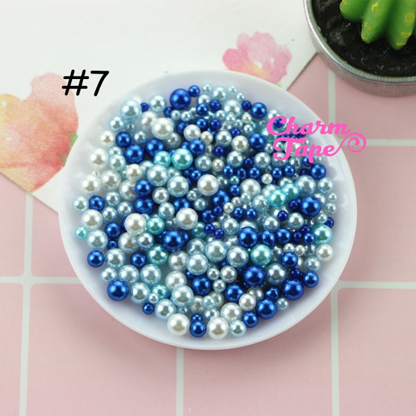 Pearls with No Hole | Round Unicorn Pearl | Magical Pearls in Various Sizes (2.5-5mm) 10 grams